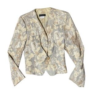 Giorgio Armani Via Borgonuovo 21 textured blazer jacket chic VTG 90s luxury sz4